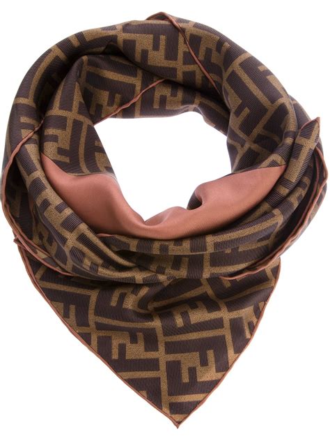 fendi silk scarf women's